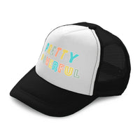Kids Trucker Hats Pretty Powerful Boys Hats & Girls Hats Baseball Cap Cotton - Cute Rascals