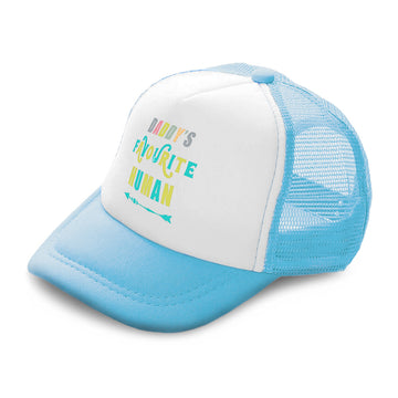 Kids Trucker Hats Daddy's Favourite Human Arrow Boys Hats & Girls Hats Cotton