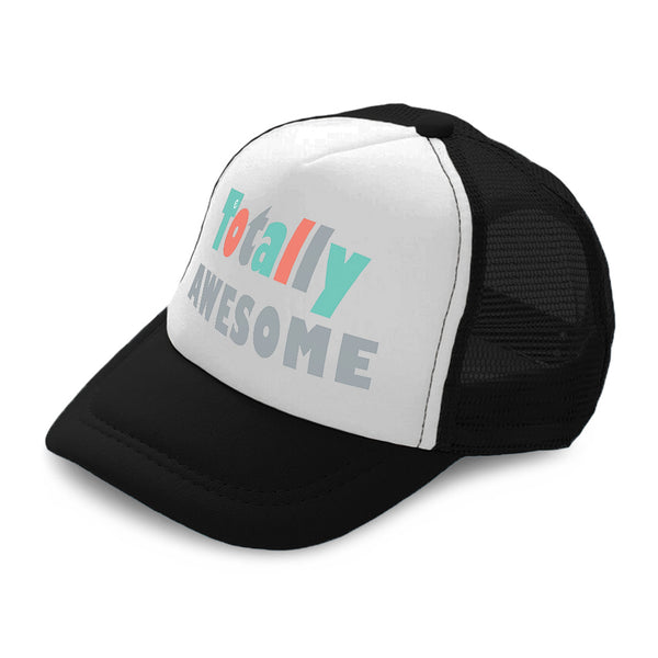 Kids Trucker Hats Totally Awesome Apple Boys Hats & Girls Hats Cotton - Cute Rascals