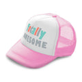 Kids Trucker Hats Totally Awesome Apple Boys Hats & Girls Hats Cotton