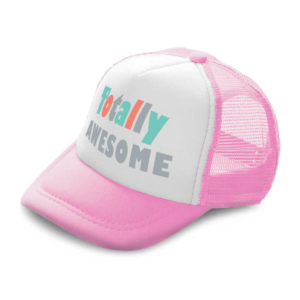 Kids Trucker Hats Totally Awesome Apple Boys Hats & Girls Hats Cotton - Cute Rascals