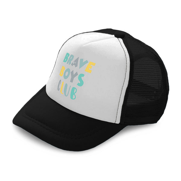 Kids Trucker Hats Brave Boys Club Boys Hats & Girls Hats Baseball Cap Cotton - Cute Rascals