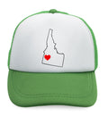 Kids Trucker Hats Idaho Heart Love States Boys Hats & Girls Hats Cotton