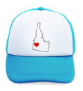 Kids Trucker Hats Idaho Heart Love States Boys Hats & Girls Hats Cotton