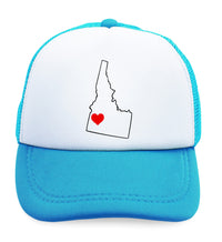 Kids Trucker Hats Idaho Heart Love States Boys Hats & Girls Hats Cotton - Cute Rascals