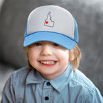 Kids Trucker Hats Idaho Heart Love States Boys Hats & Girls Hats Cotton - Cute Rascals