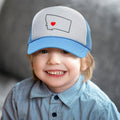 Kids Trucker Hats Montana Heart Love States Boys Hats & Girls Hats Cotton