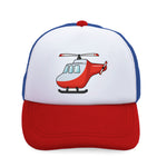 Kids Trucker Hats Helicopter Boys Hats & Girls Hats Baseball Cap Cotton - Cute Rascals