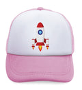 Kids Trucker Hats Space Ship Rocket Space Style E Boys Hats & Girls Hats Cotton