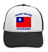 Kids Trucker Hats I'M Not Yelling I Am Taiwanese Taiwan Countries Cotton - Cute Rascals