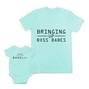 Mom and Baby Matching Outfits Bringing up Boss Babes Little Cotton