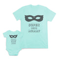 Mom and Baby Matching Outfits Super Mom Super Hero Mummy Mask Cotton