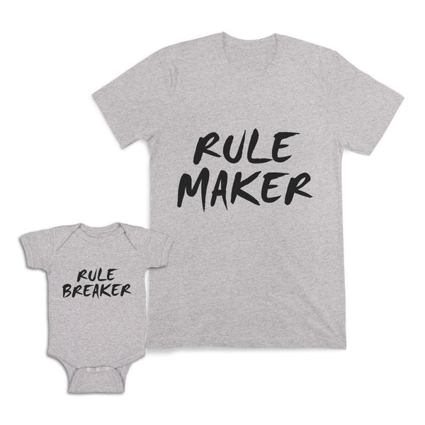 Mom and Baby Matching Outfits Rule Maker Breaker Children Cotton
