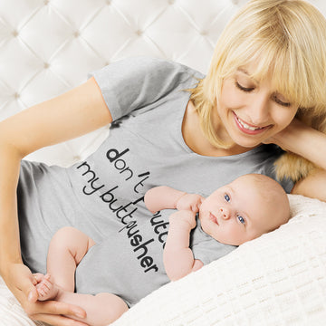 Mom and Baby Matching Outfits Do Not Push My Buttons Pusher Cotton