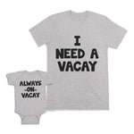 Mom and Baby Matching Outfits I Need A Vacay Always on Vacation Cotton