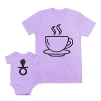 Mom and Baby Matching Outfits Hot Coffee Mom Life Cotton