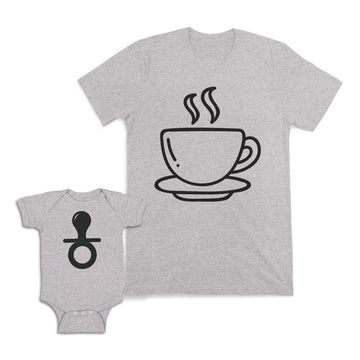 Mom and Baby Matching Outfits Hot Coffee Mom Life Cotton