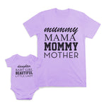 Mummy Mama Mommy Mother Daughter Baby Girl Beautiful Little Lady