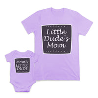 Mom and Baby Matching Outfits Moms Little Dude Little Dudes Mom Cotton