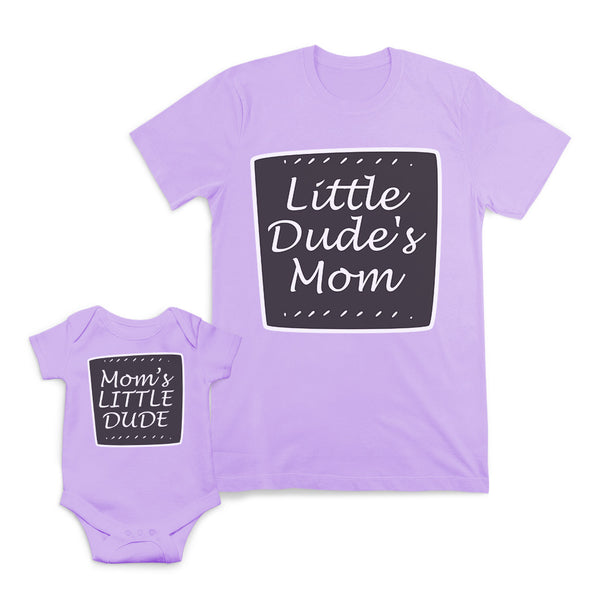 Mom and Baby Matching Outfits Moms Little Dude Little Dudes Mom Cotton