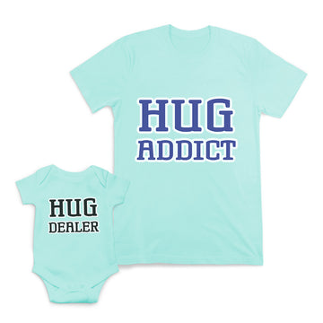 Mom and Baby Matching Outfits Hug Dealer Addict Cotton