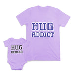 Mom and Baby Matching Outfits Hug Dealer Addict Cotton