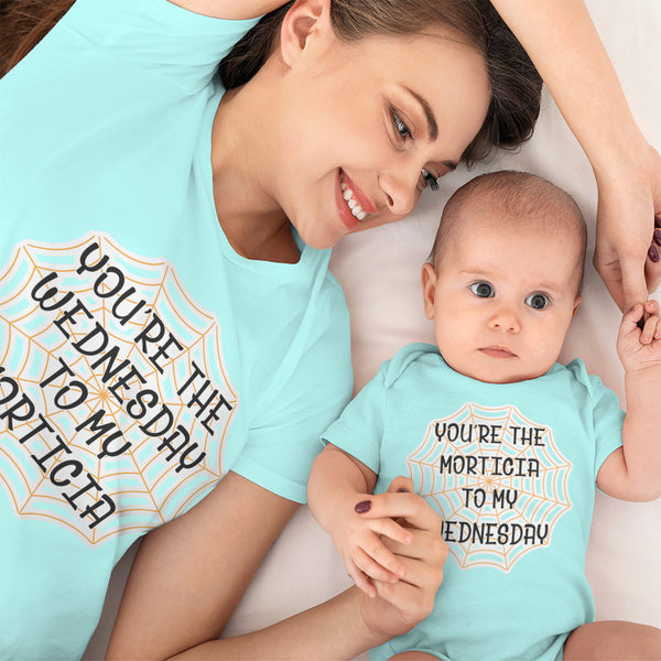 Cute Rascals® Mom and Baby Matching Outfits Wednesday Morticia Web