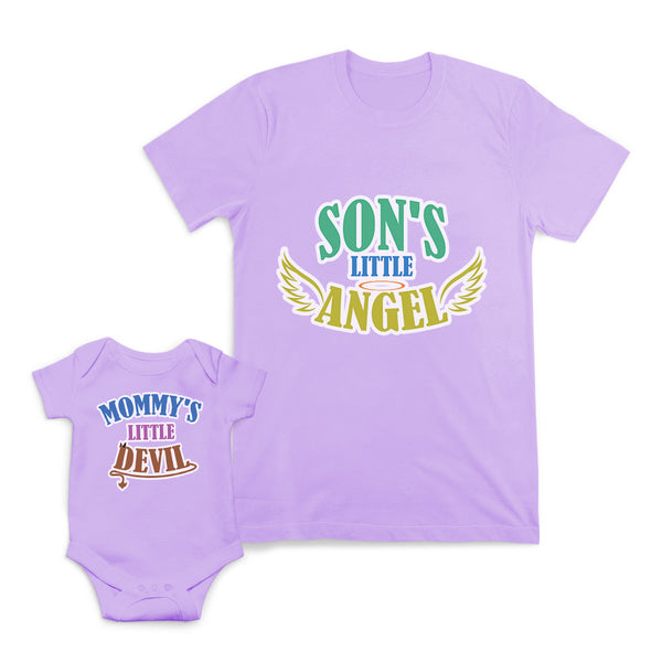 Mommy's Little Devil Horn Arrow Sons Little Angel Wings