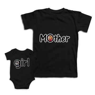 Mom and Baby Matching Outfits Mother Woman Girl Love Cotton