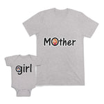 Mom and Baby Matching Outfits Mother Woman Girl Love Cotton
