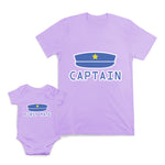 Mom and Baby Matching Outfits First Mate Cap Captain Cotton