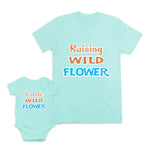 Mom and Baby Matching Outfits Raising Wild Flower Little Cotton
