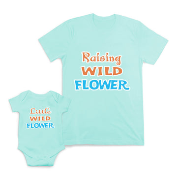 Mom and Baby Matching Outfits Raising Wild Flower Little Cotton