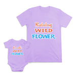 Mom and Baby Matching Outfits Raising Wild Flower Little Cotton