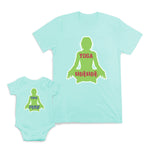 Mom and Baby Matching Outfits I Am on Mommy's Team Cotton
