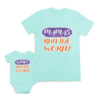 Mom and Baby Matching Outfits Be Mine Love Flowers Arrow Cotton