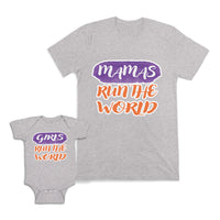 Mom and Baby Matching Outfits Be Mine Love Flowers Arrow Cotton