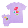 Mom and Baby Matching Outfits Every Day Happy Flowers Butterflies Cotton