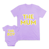 Mom and Baby Matching Outfits The Mum Love Boy Character Cotton