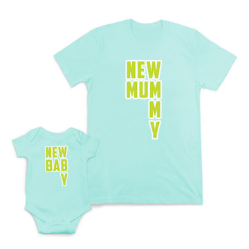 Mom and Baby Matching Outfits New Baby Mummy Love Cotton