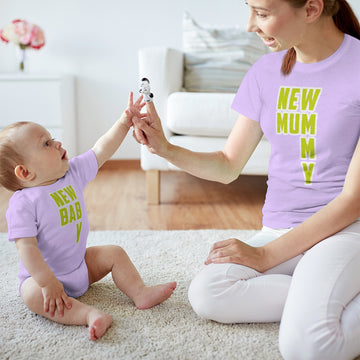 Mom and Baby Matching Outfits New Baby Mummy Love Cotton