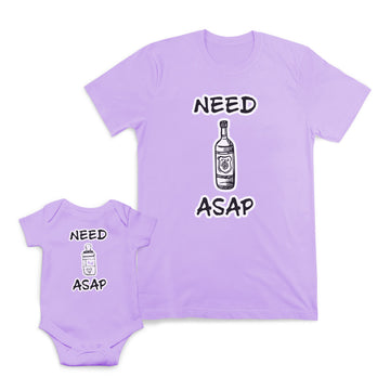 Mom and Baby Matching Outfits Need as Soon as Possible Beer Milk Bottle Cotton