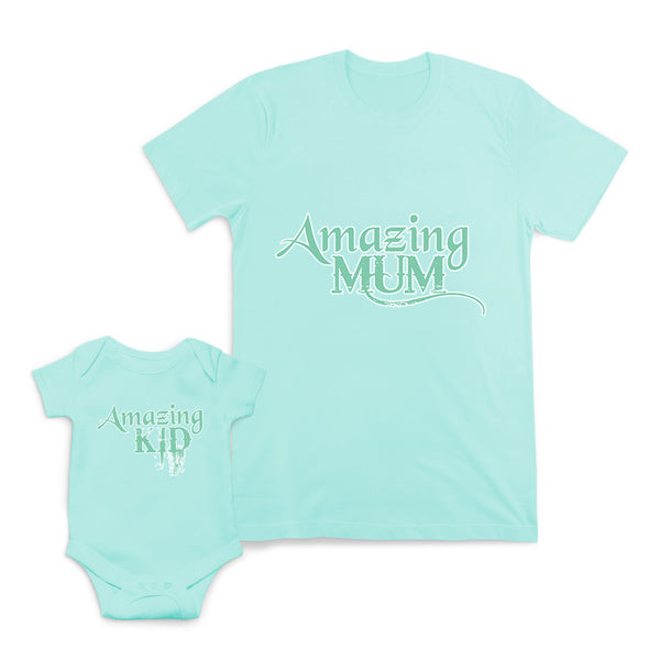 Mom and Baby Matching Outfits Amazing Mum Mom Mother Kid Cotton