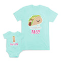 Mom and Baby Matching Outfits Taco Food Laughing Taco Taquito Food Tacos Filling