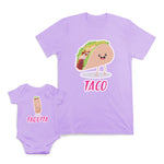 Mom and Baby Matching Outfits Taco Food Laughing Taco Taquito Food Tacos Filling