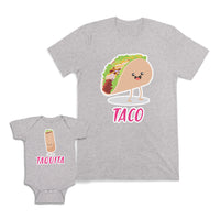 Mom and Baby Matching Outfits Taco Food Laughing Taco Taquito Food Tacos Filling