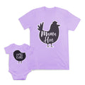 Mom and Baby Matching Outfits Little Chick Small Mama Hen Bird Easter Cotton