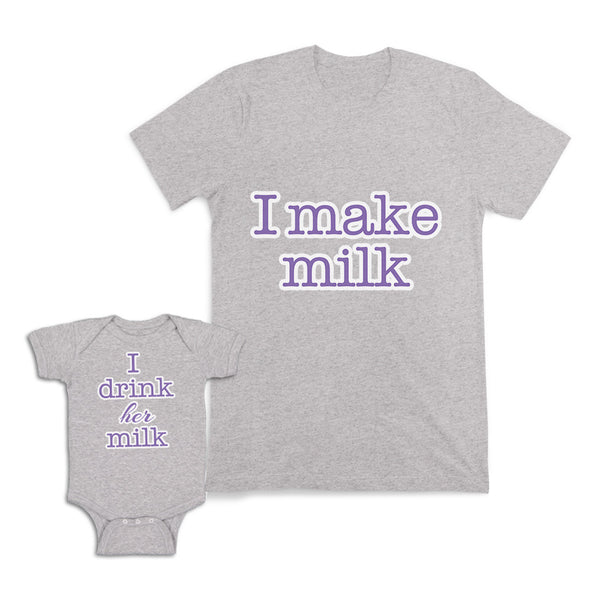 Mom and Baby Matching Outfits I Make Milk I Drink Her Cotton