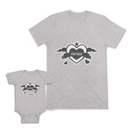 Mom and Baby Matching Outfits Mother Lover Heart Star Cotton