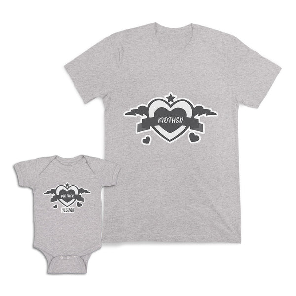 Mom and Baby Matching Outfits Mother Lover Heart Star Cotton